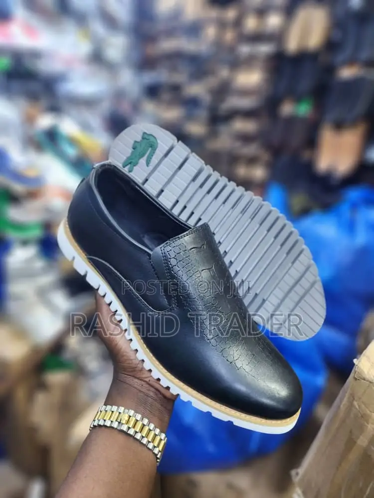Men's Crocodile Shoes Black