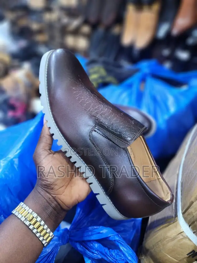 Men's Crocodile Shoes Black