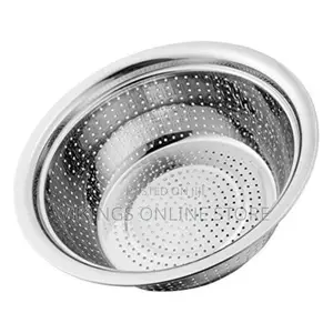 30cm Rice,Vegetable Washing Strainer/Colander- Silver