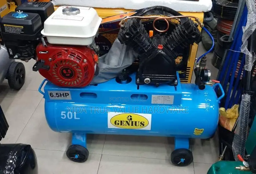 Air Compressor Petrol 50 Litres Double Piston