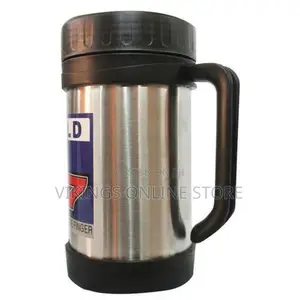 Hot and Cold Vaccum Cup Silver -Black