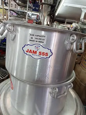 100L Sauce Pan Indian Made ( Gauge 4, Size 48) Heavy Duty