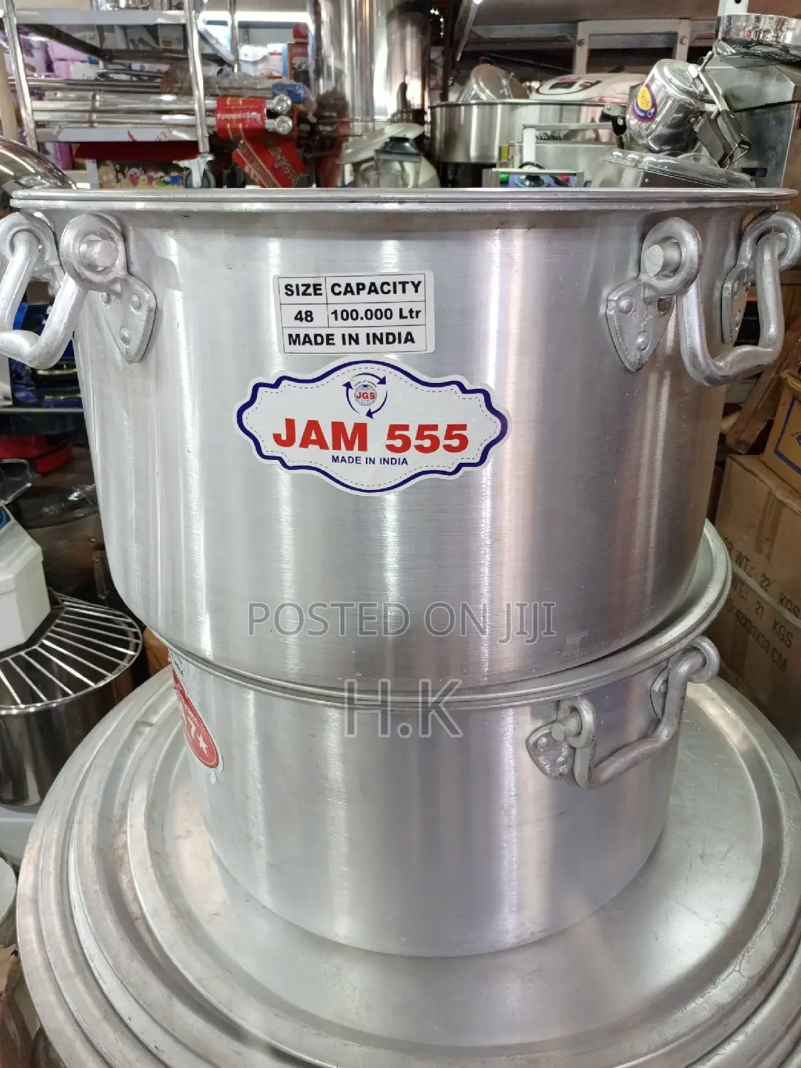 100L Sauce Pan Indian Made ( Gauge 4, Size 48) Heavy Duty