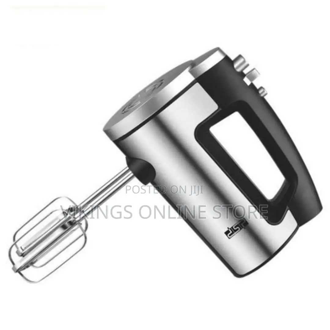 DSP 5-Speed Hand Cake Mixer With Beater, Dough Hook - Silver