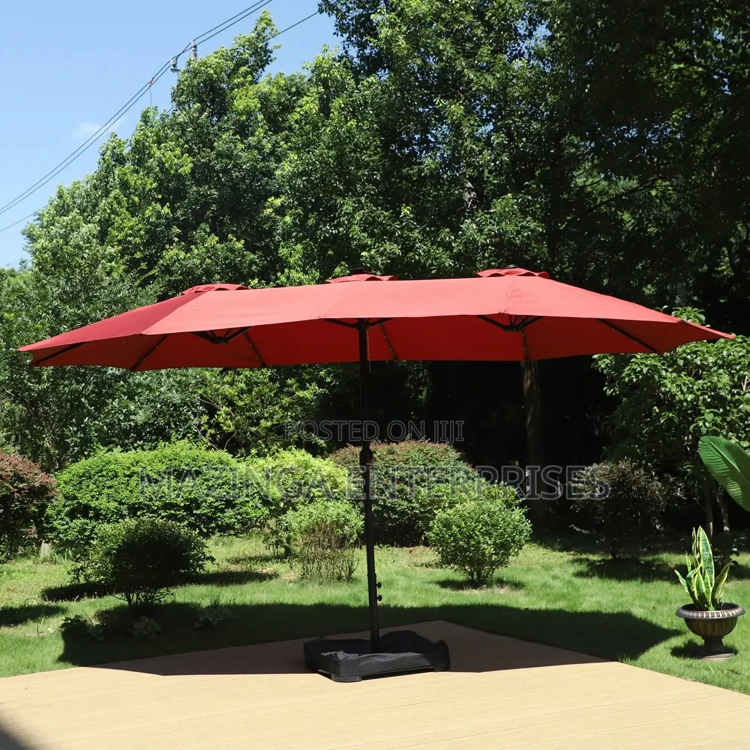 15ft Phi-Villa Double Sided Gardensun Compound Umbrella