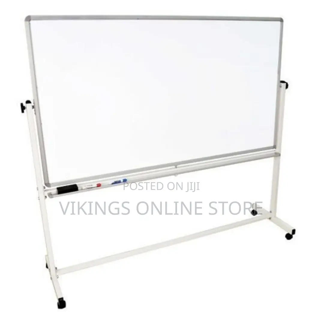 Whiteboard (90cmx120cm) With a Stand Plus Marker Eraser