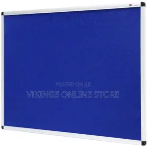 Notice Board - White,Blue 120cm by 90cm