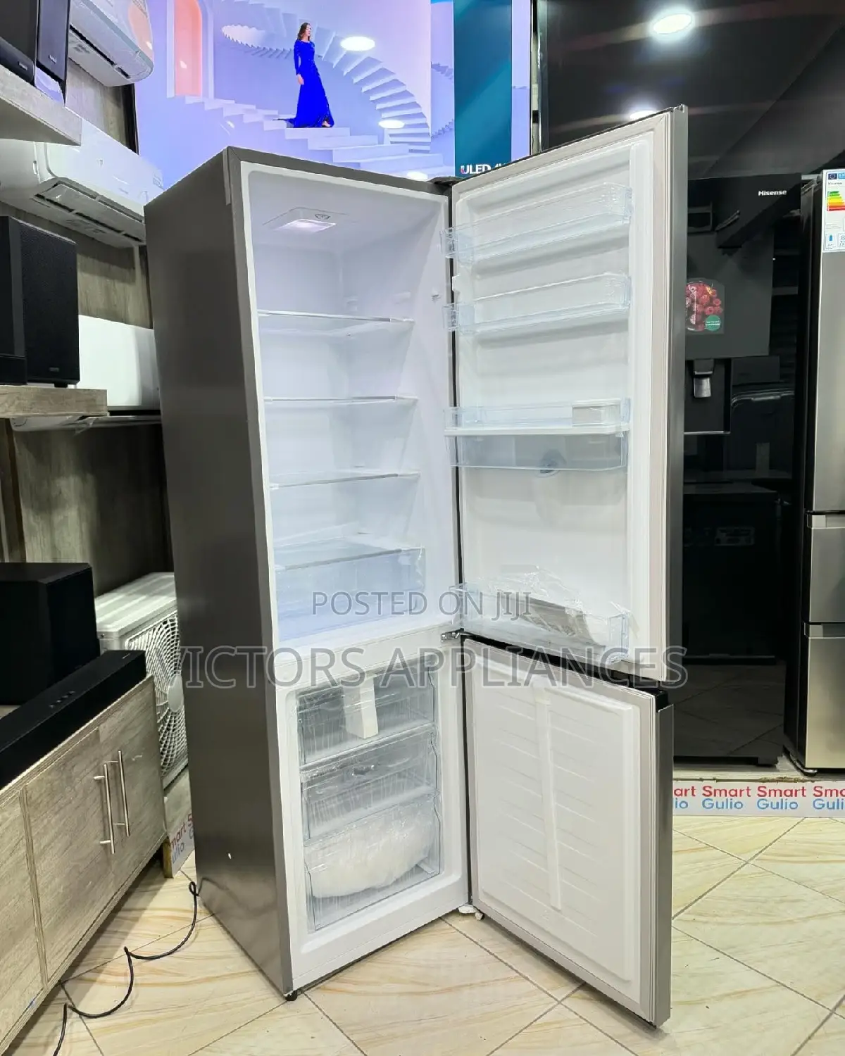 Hisense 341litres Fridge With Dispenser Bottom Freezer