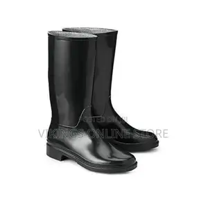 Waterproof PVC Rain Gumboots Garden Farm Boots - Black