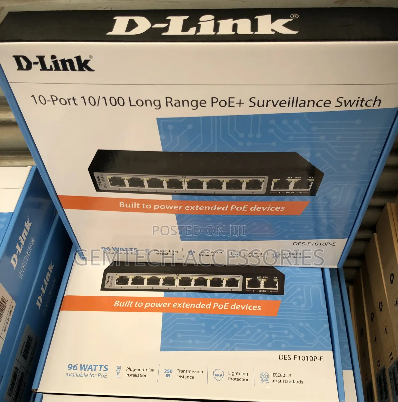 Dlink Des-F1010p-E 8port Switch