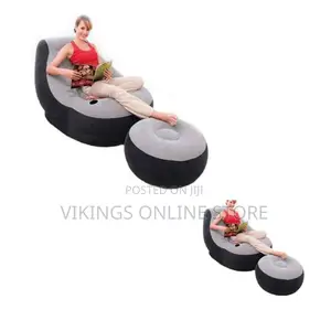 Original Intex Pressure Sofa Set Bean Bag With Footrest Bean
