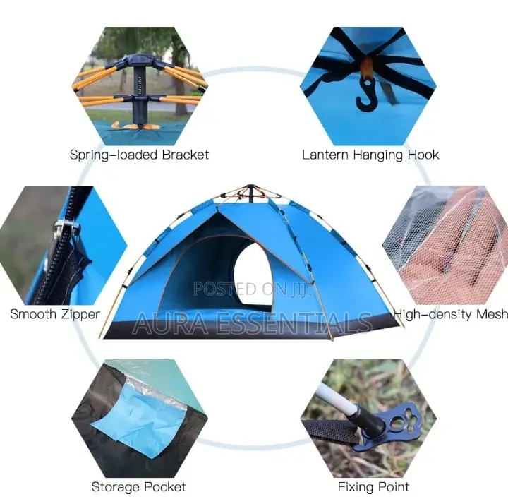 High Quality Automatic 6 People Camping Tent