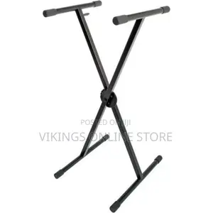 Universal Folding Piano Keyboard Stand Bracket X-Style Black
