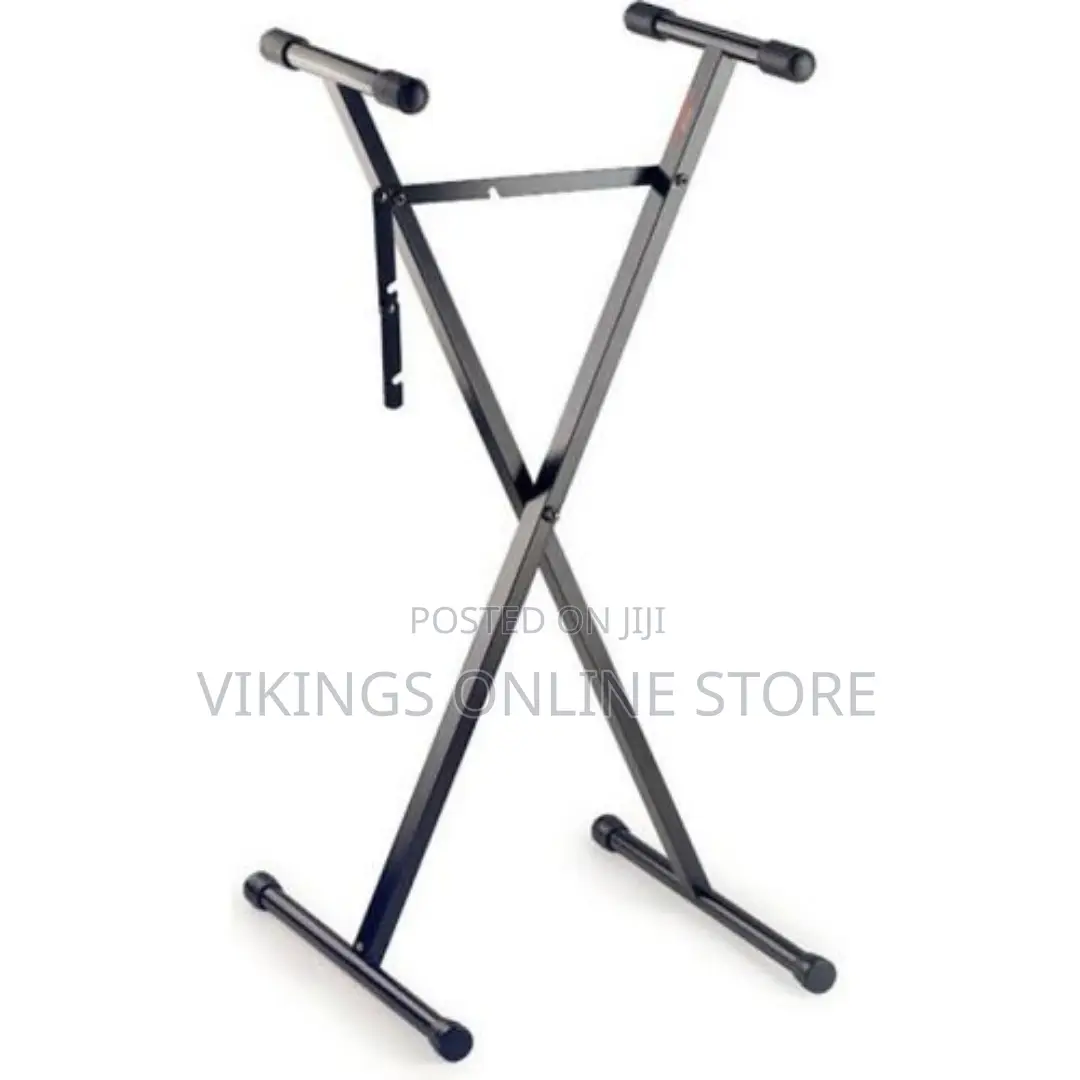 Universal Folding Piano Keyboard Stand Bracket X-Style Black
