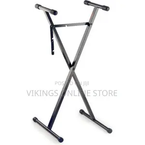 Universal Folding Piano Keyboard Stand Bracket X-Style Black