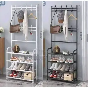 Metallic Hat and Shoe Rack