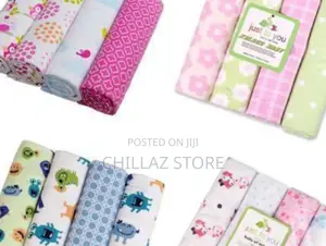 4pcs Cotton New Born Baby Receiving Bedsheets