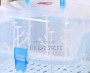 Baby Bottle Drying Rack Storage Box Anti-Dust Cover,