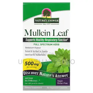 Nature's Answer, Mullein Leaf, 500 Mg, 90 Veg Capsules