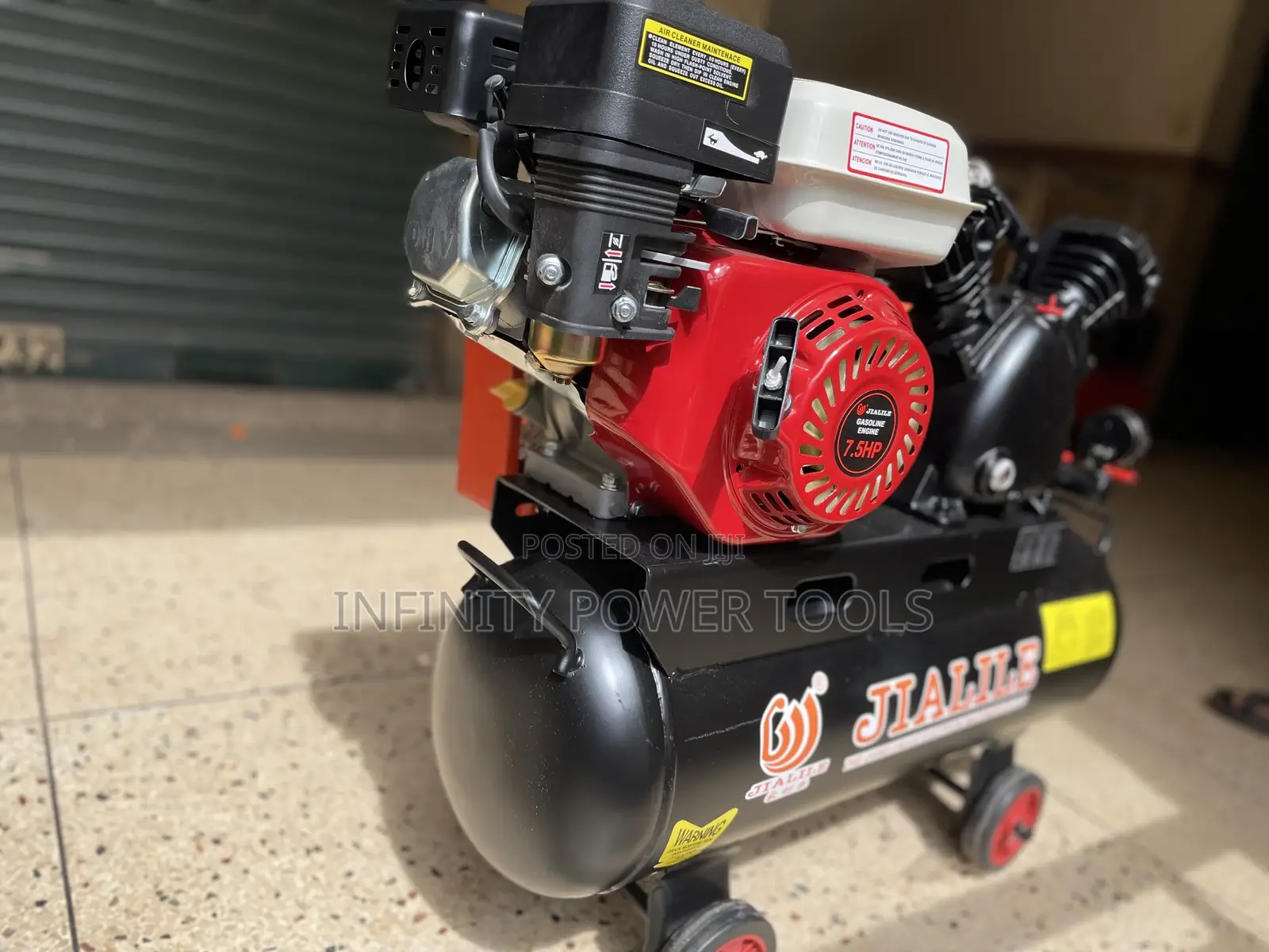 Double Piston Compressor Jialile,50l Engine Gasline