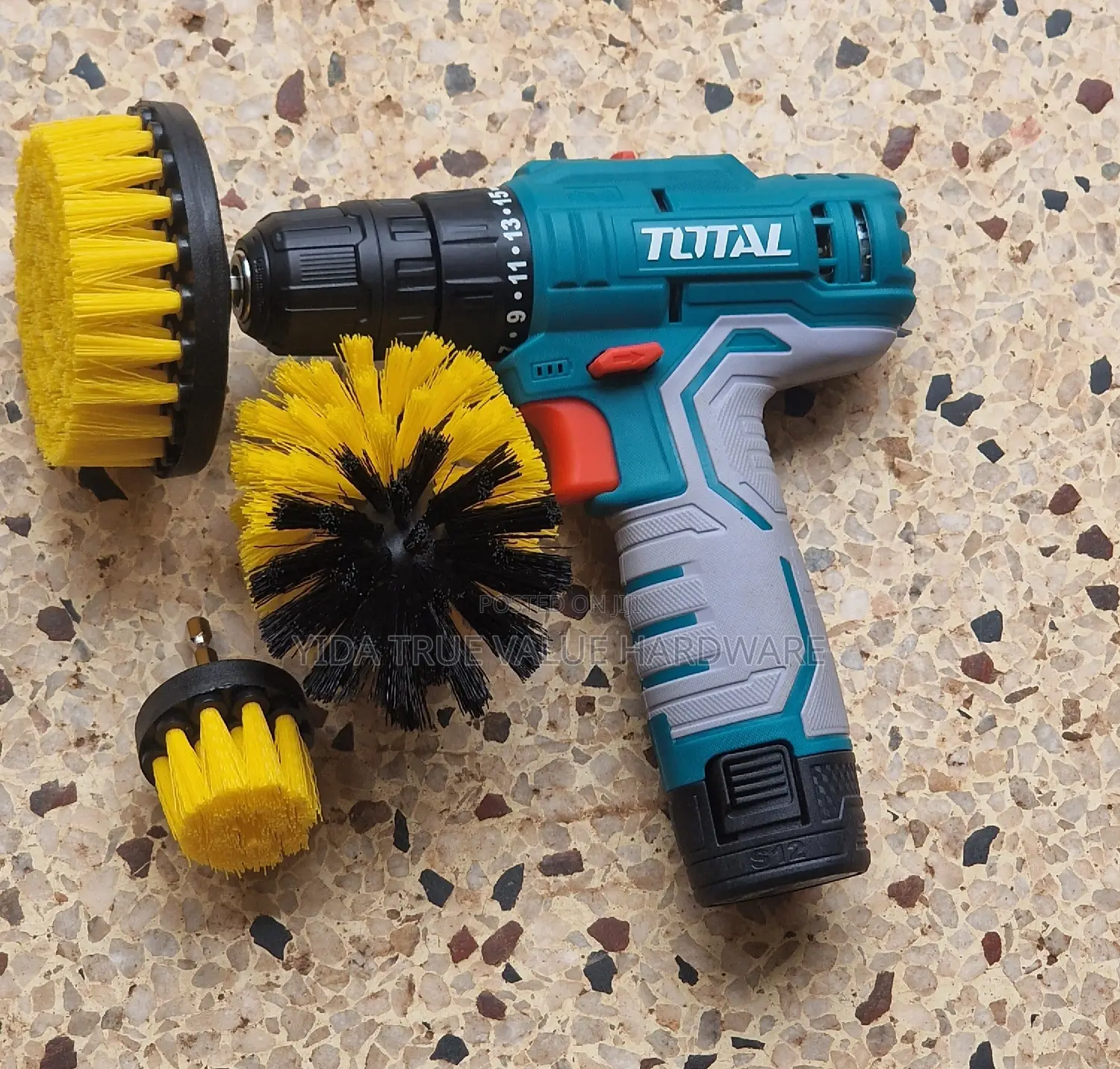 Drill Brush Set Cordless