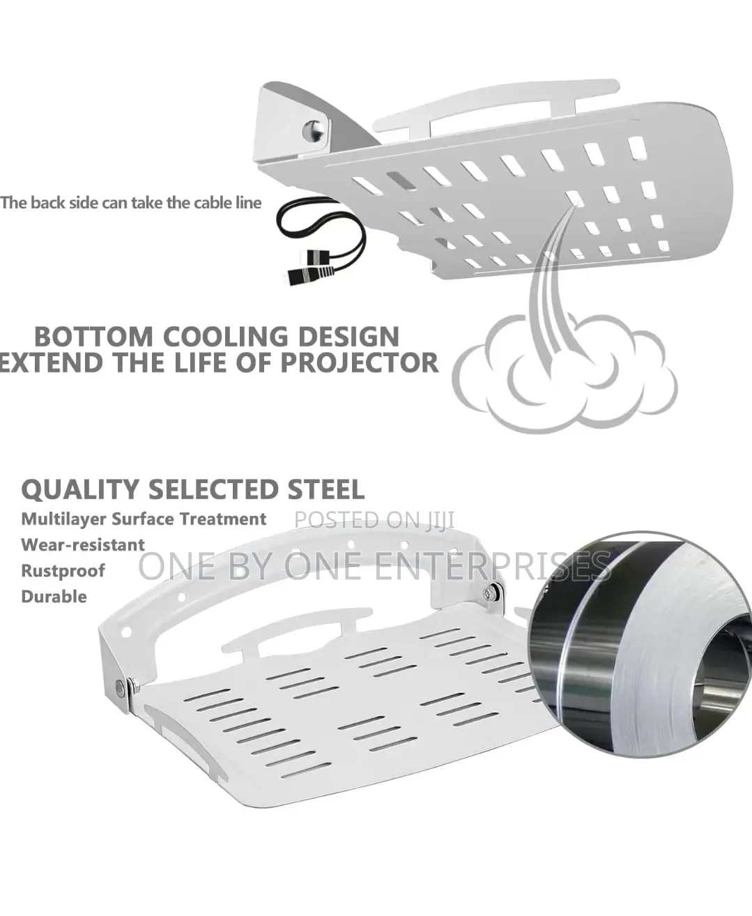 Wall Mount Shelf for Projector, Router, DVD Player