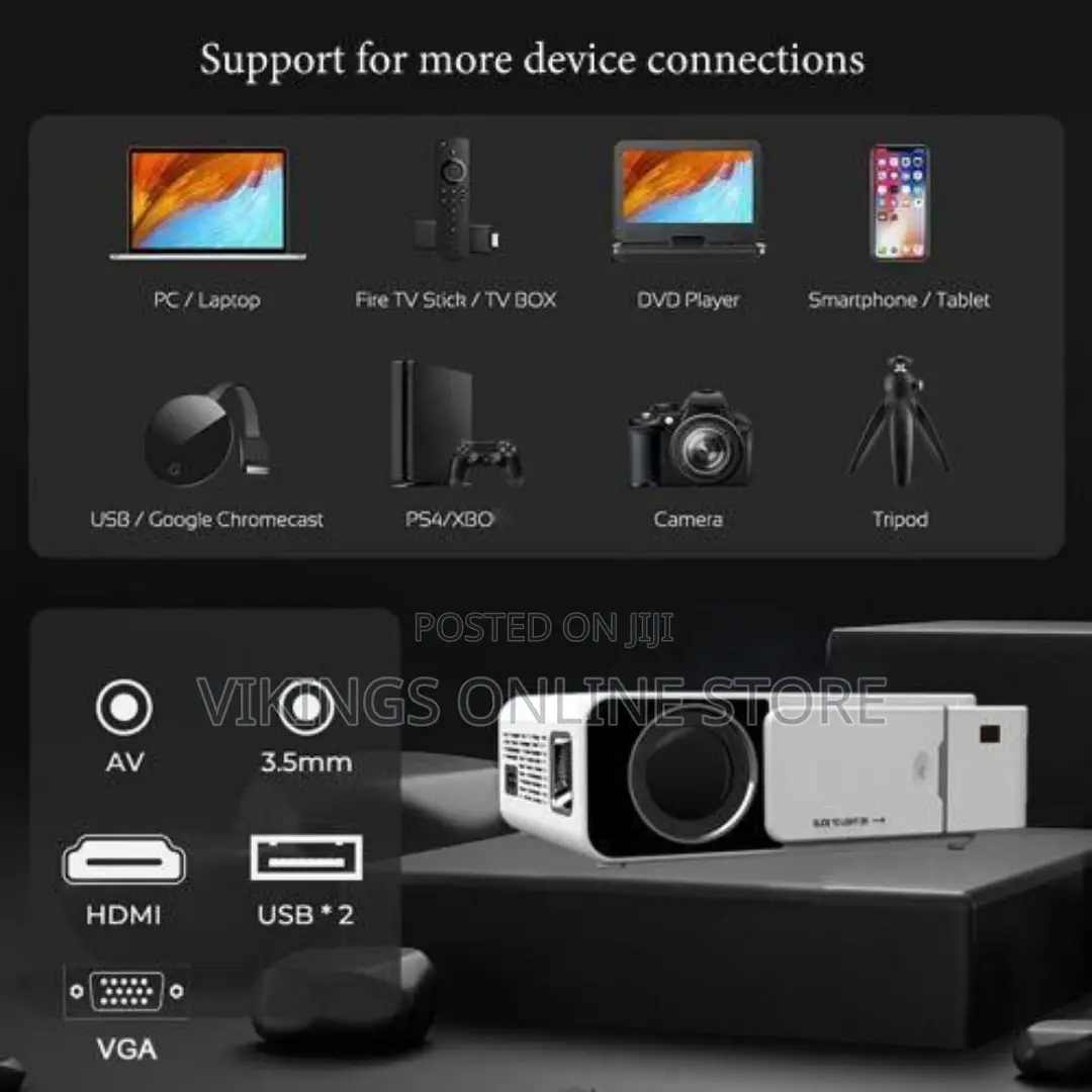 T5 Borrego Built-in Youtube APP Mobile Video Projector -