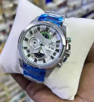 Edifice Casio Chronograph White Dial Stainless Steel Watch