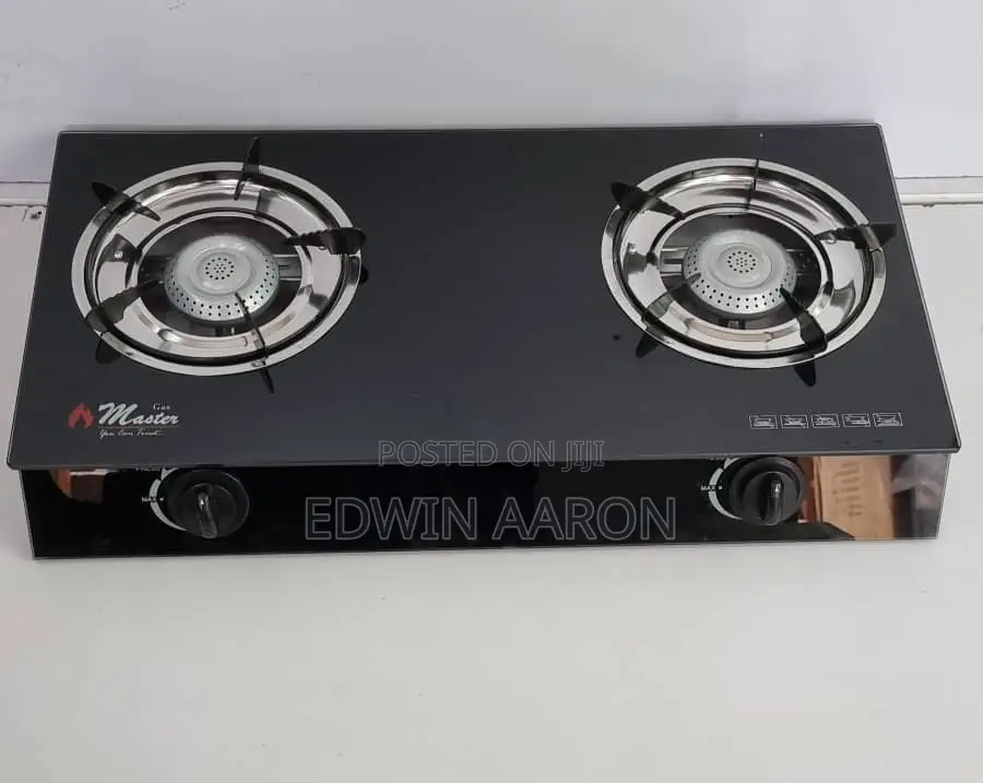 Electro Master Glass Double Gas Cooker ( 2 Burners)