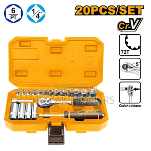 Ingco Industrial Game Dice 1/4" 20 PCS Socket Set