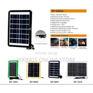 Solar Panel 6W 6V - Black