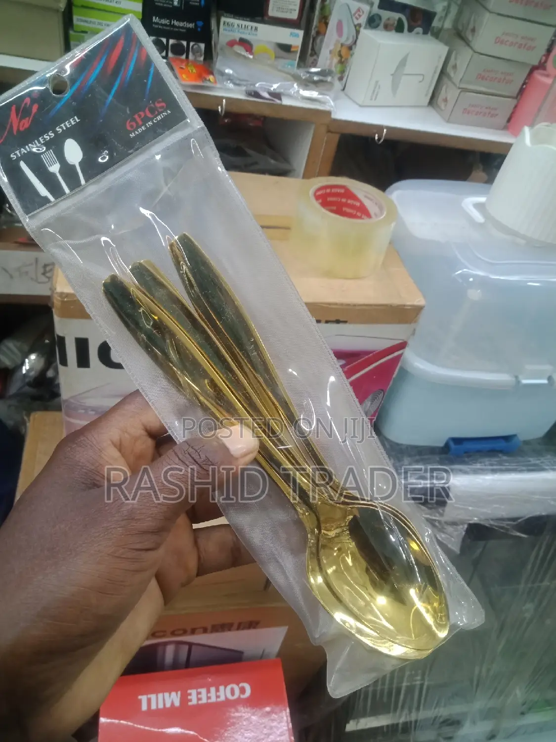 6 PCS Goldish Table Spoon