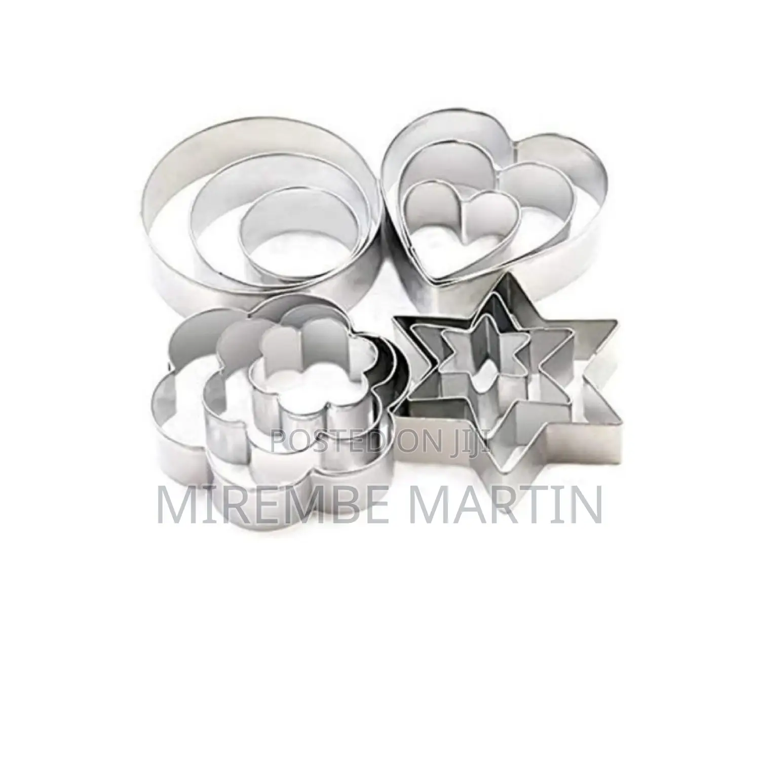 12pcs Stainless Steel Cutter Set.
