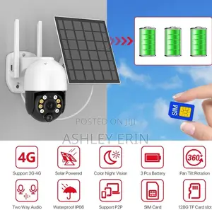 4G Sim Card Solar Wireless Outdoors Servillance Camera