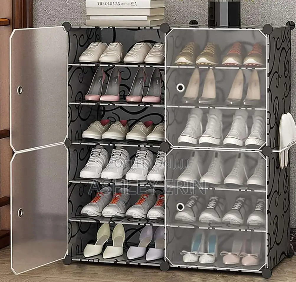 Plastic Shoe Rack With 2 Colomn