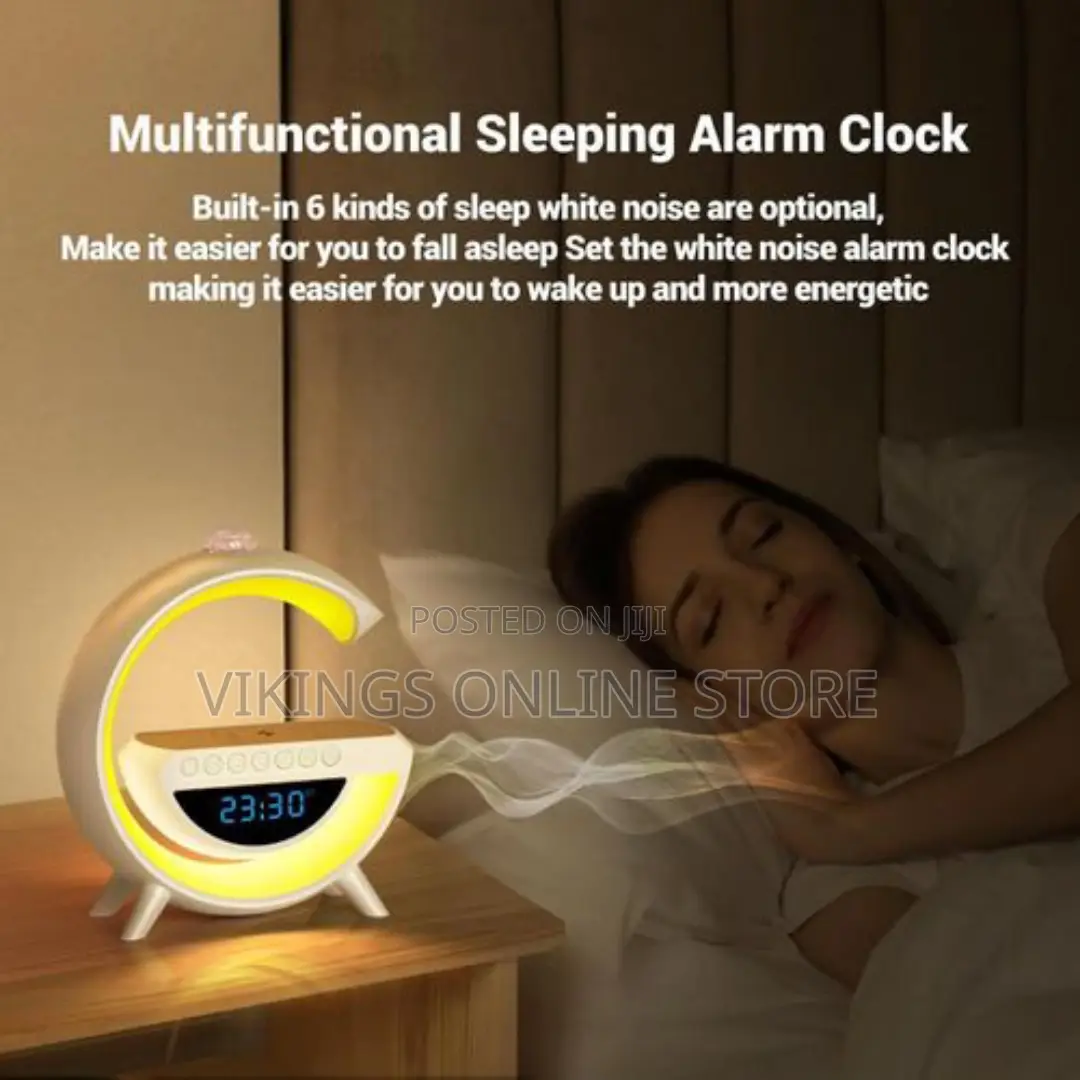 Wireless Charging Atmosphere Lamp With Bluetooth Speaker