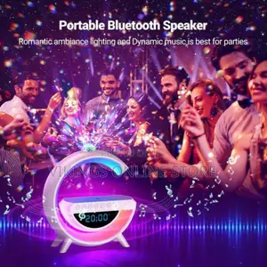 Wireless Charging Atmosphere Lamp With Bluetooth Speaker