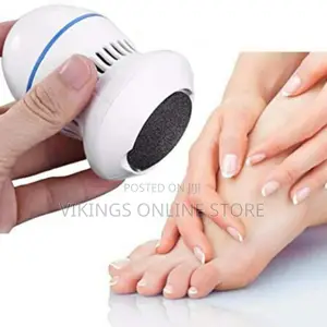 Electric Foot File Callus Remover Pedicure - White.