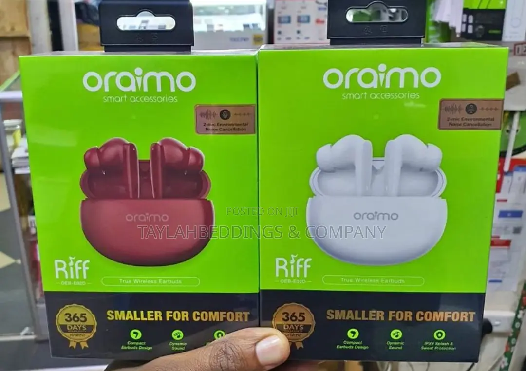 Earbuds Oraimo Riff TWS Headphone Earbuds White