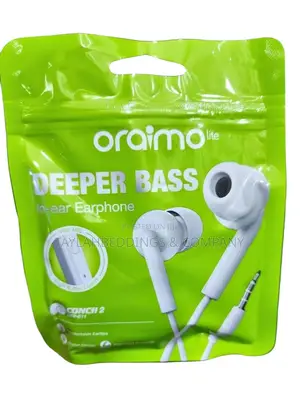 Oraimo OEP-E10 Strong Bass Earphones With Mic – White