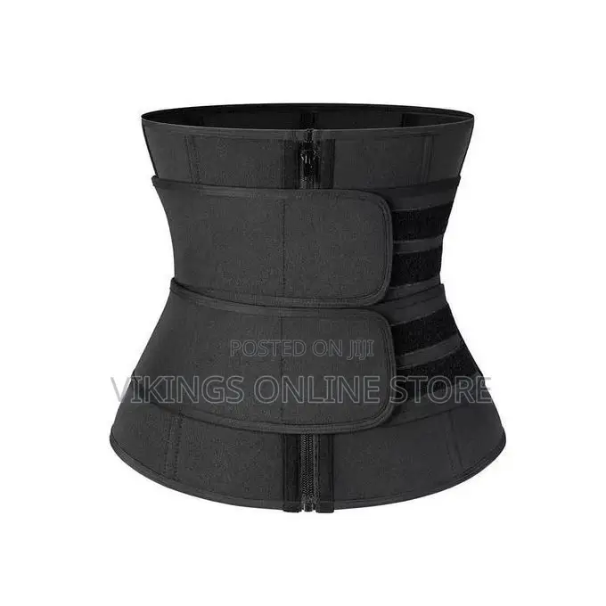 2 Stra Waist Trainer Slimming Belt - Black