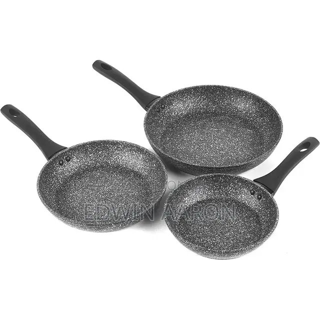 3pcs Non-Stick Frying Pans (20/24/28cm)