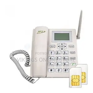 SQ Mobile Dual Sim GSM Wireless Landline Phone -White