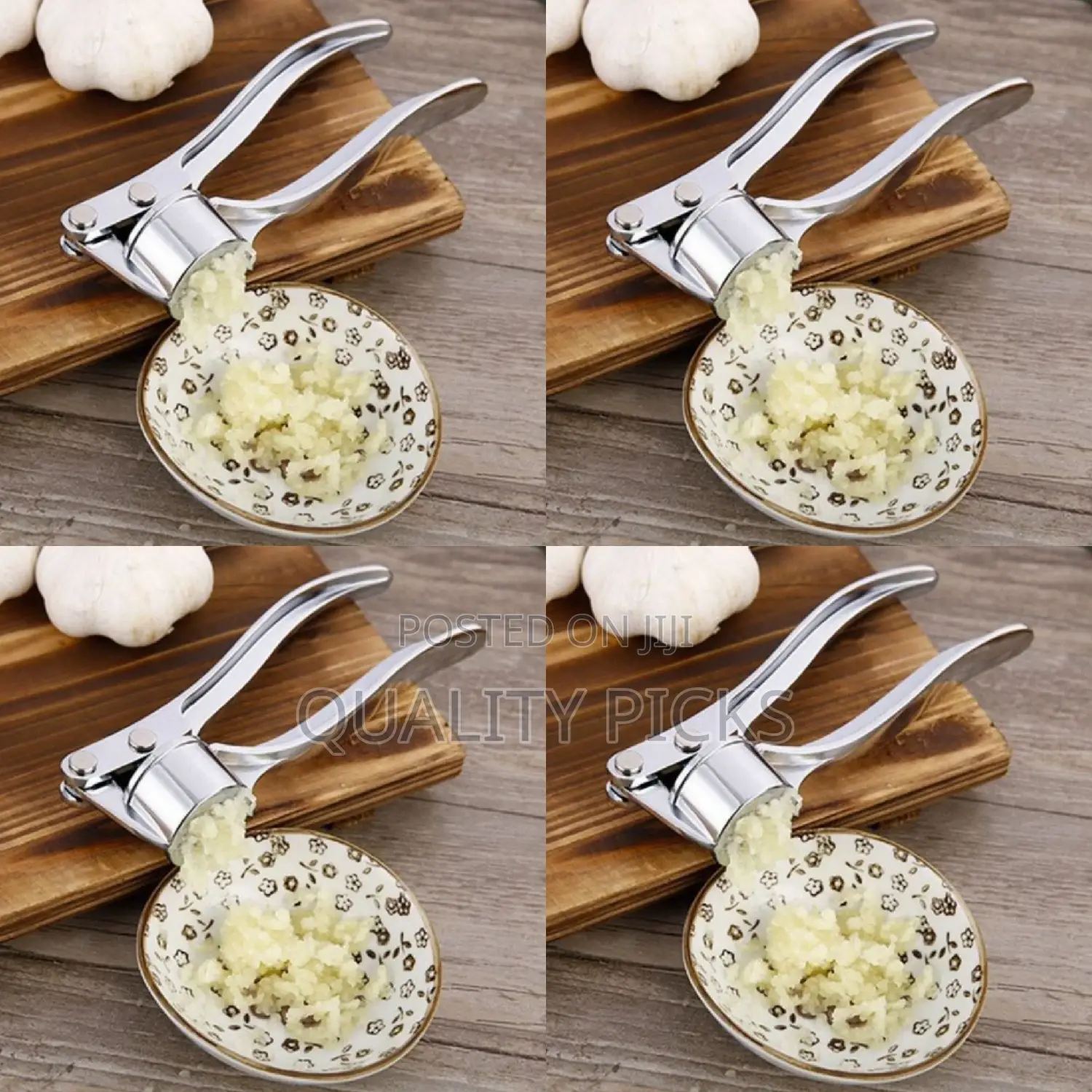 Stainless Steel Garlic Press