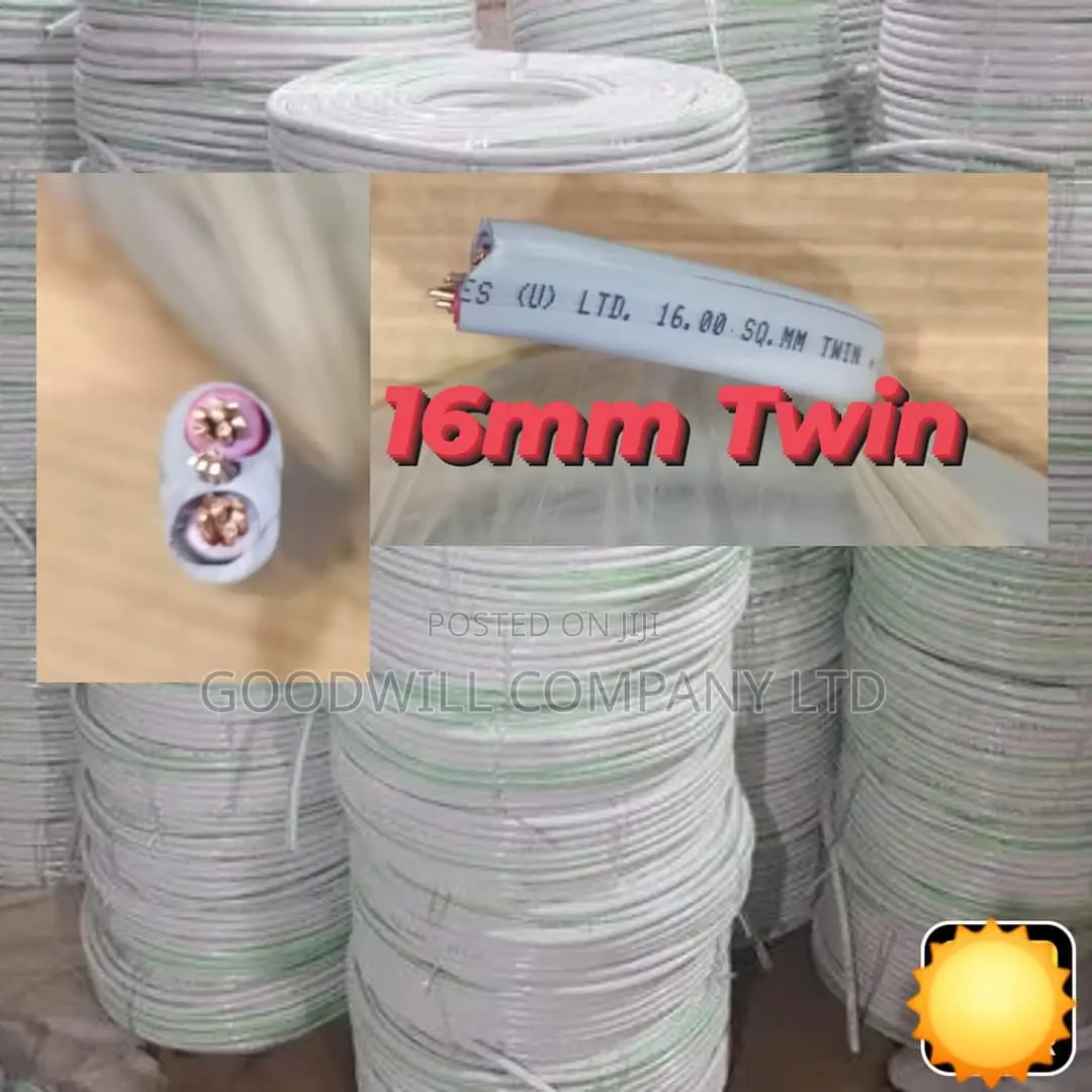 16mm Twin Total Cable/ 16mm Twin Total Load Wite