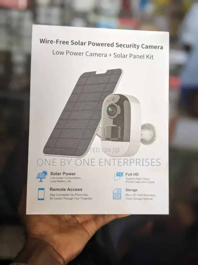 Wire-Free Solar Powered Security Camera Solar Panel Kit