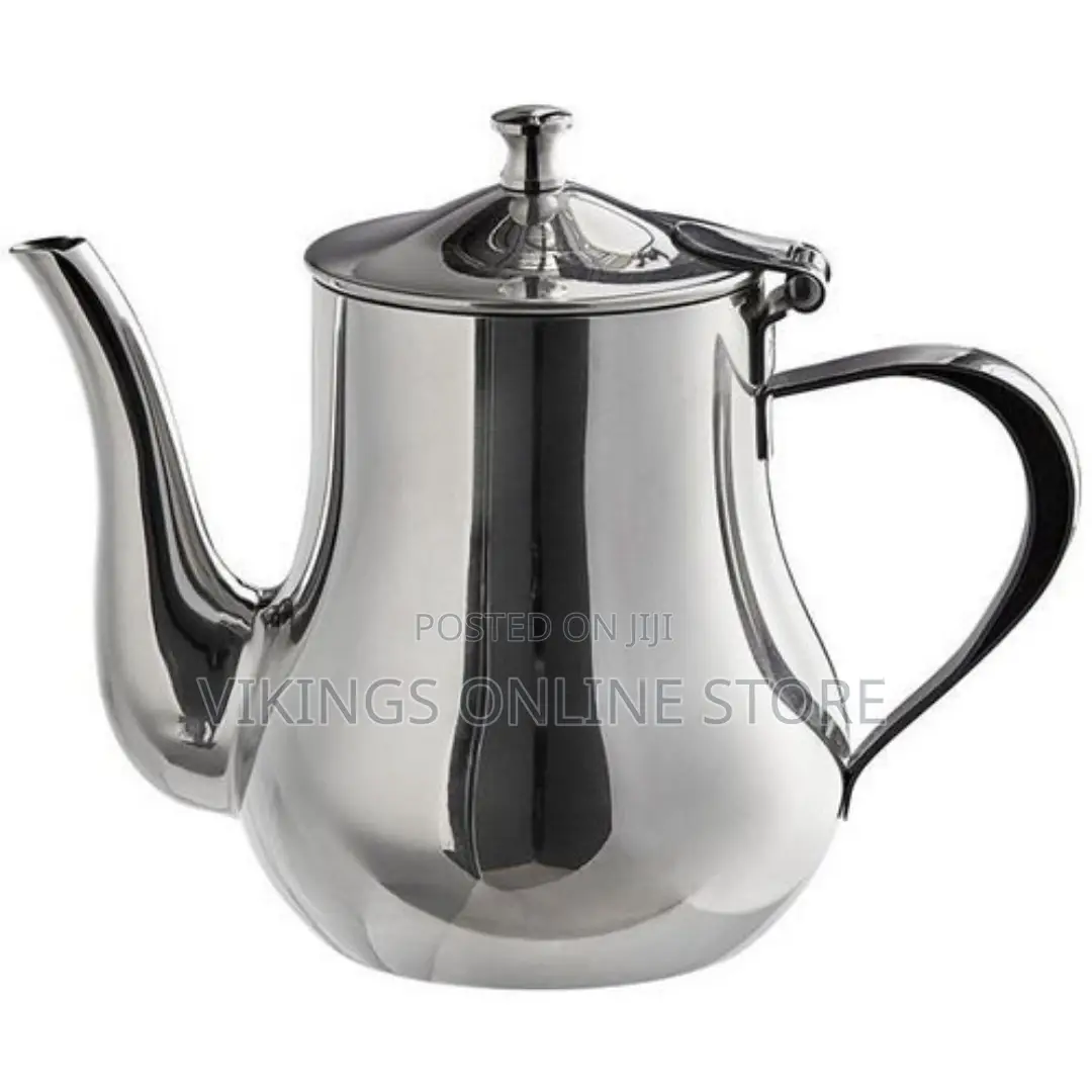 Stainless Steel Tea Pot - Silver