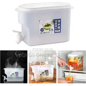 3.5L Fridge Beverage Dispenser With Faucet Container