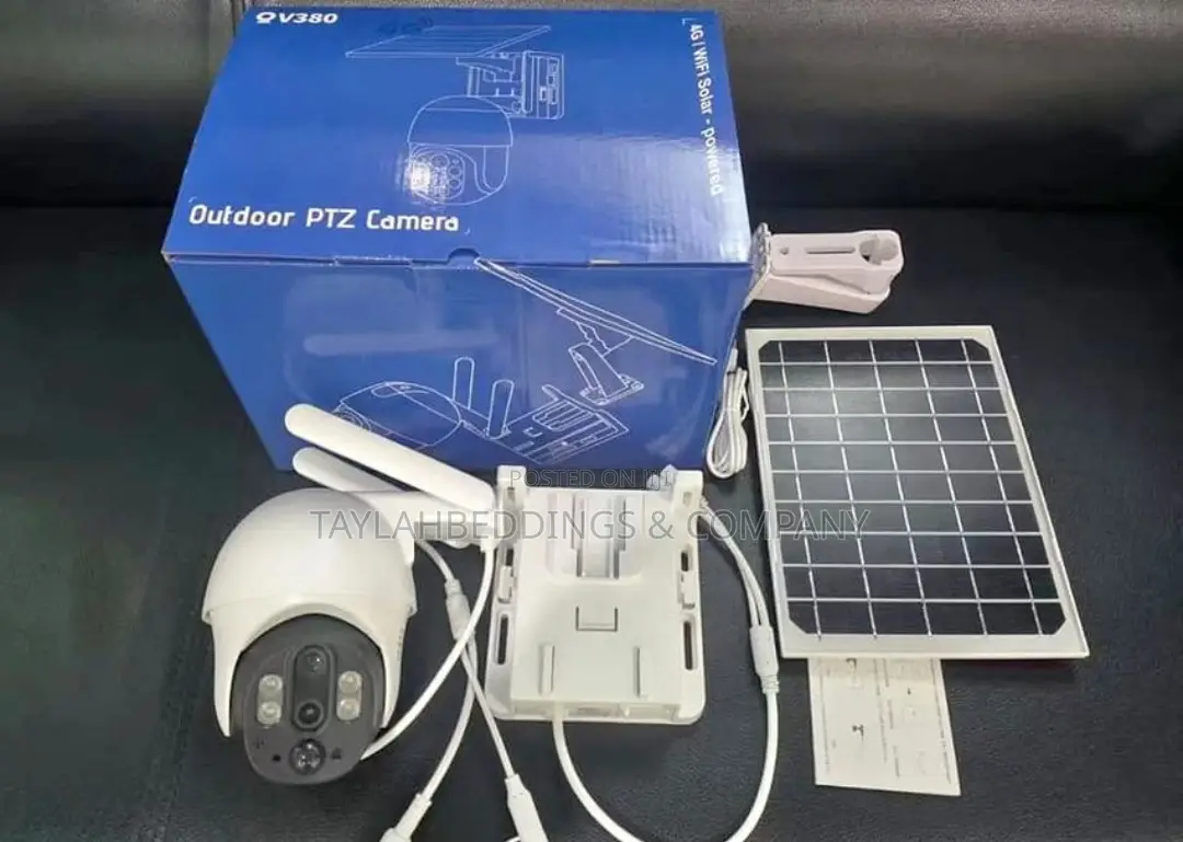 Green Power 4G PTZ Solar Smart Security Camera – White