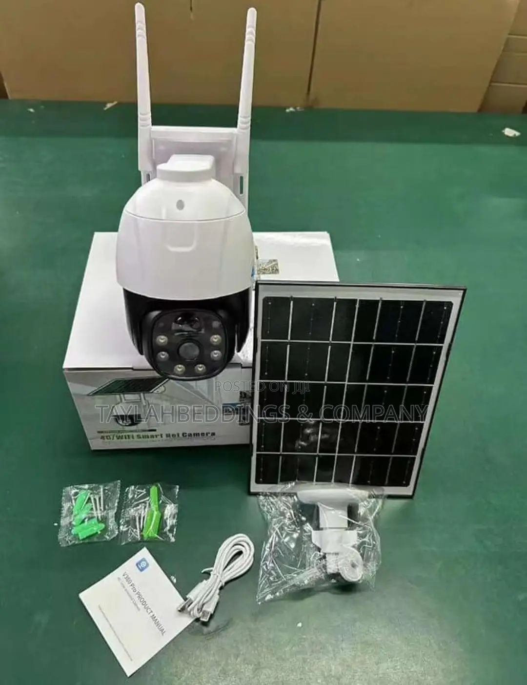 Wireless Solar Security Camera Solar Wifi 8W Solar Panel